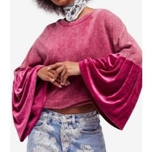 Free people trumpet sleeve sweatshirt